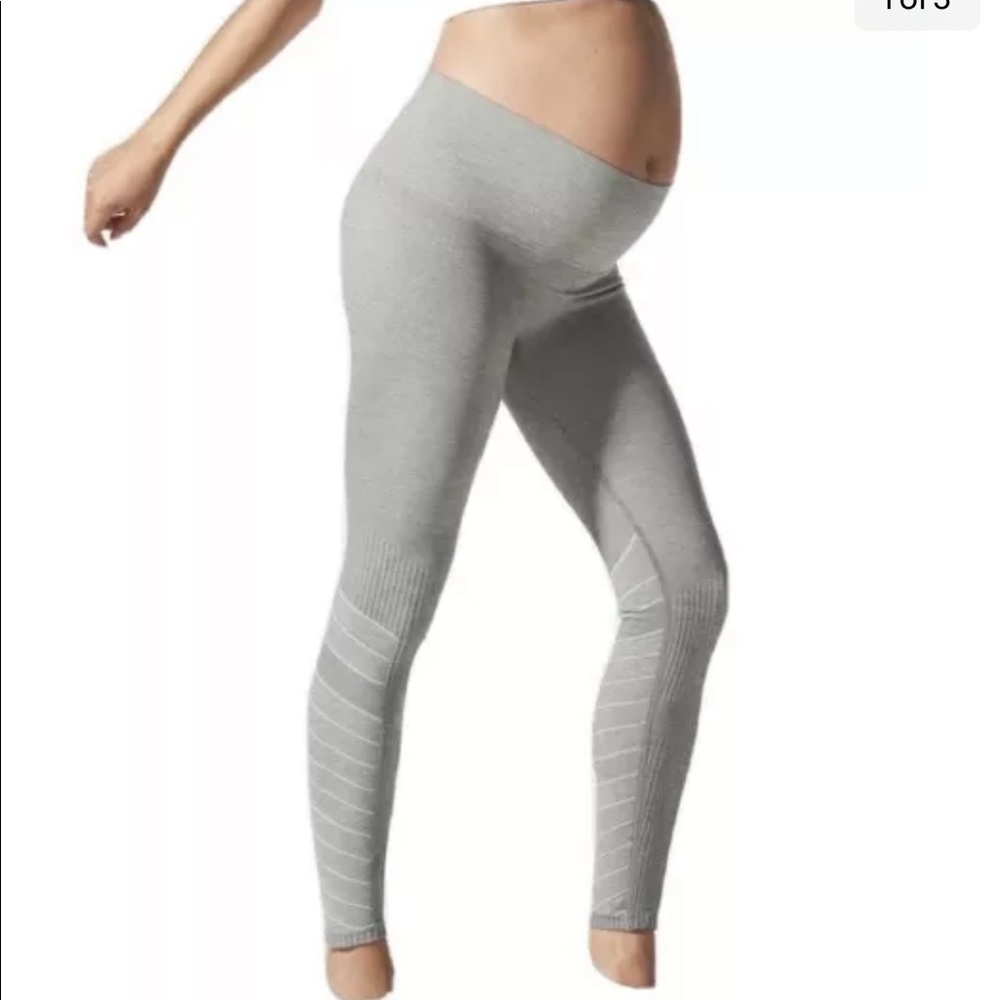 BLANQI Size S Hipster Contour leggings maternity 0922 seamless gray white